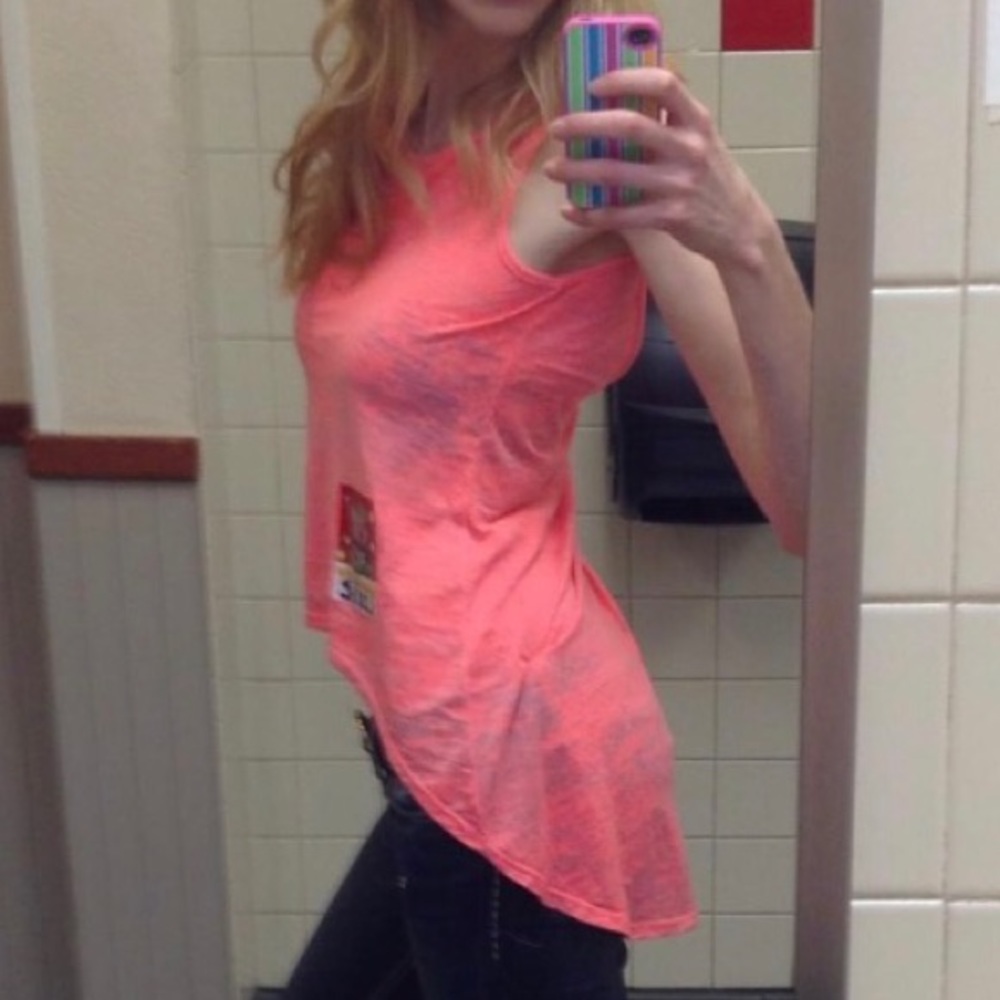 Coral Hi-Low Scoop back tank